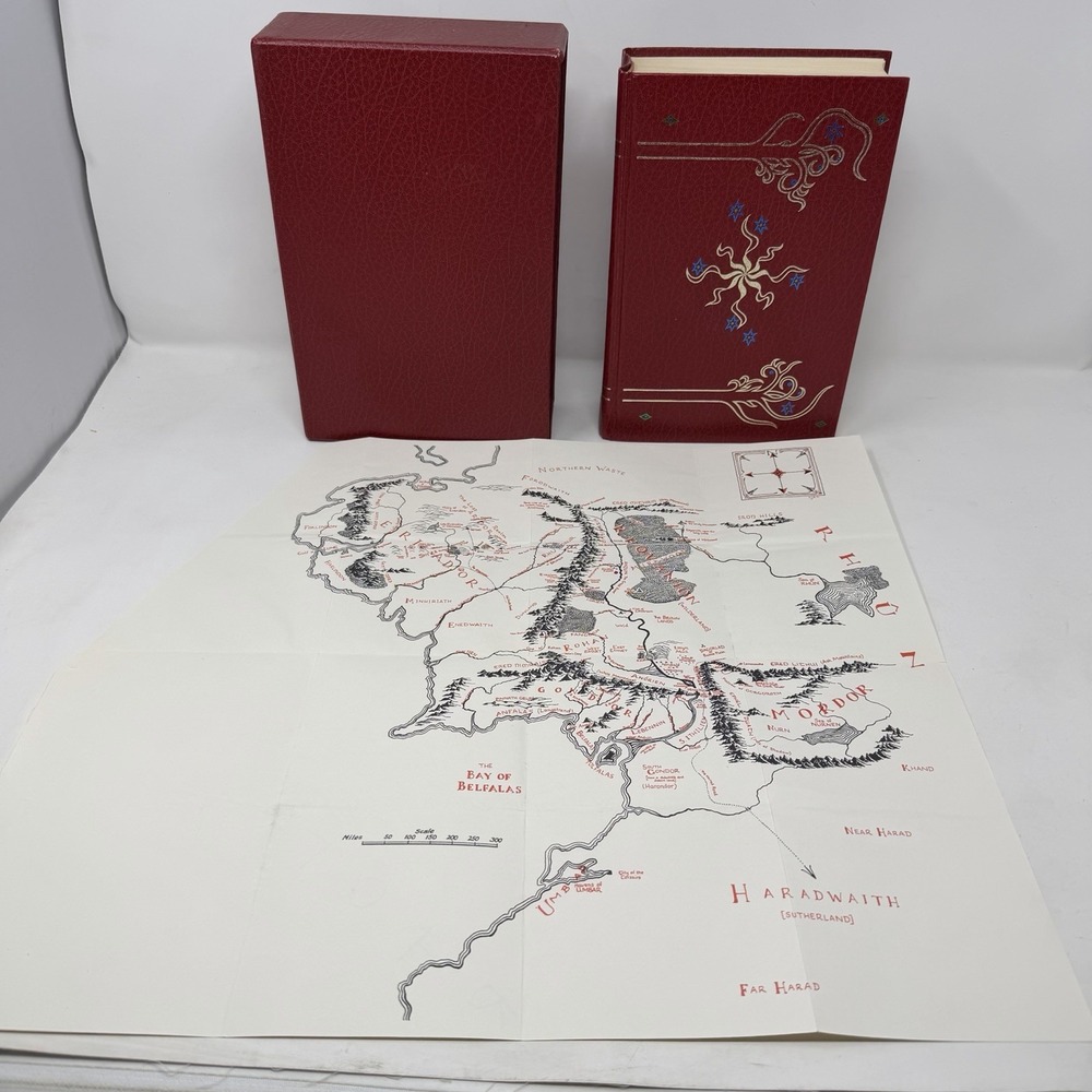 Lord of the Rings Collector's Edition Tolkien Houghton Mifflin w/ Slipcase Map